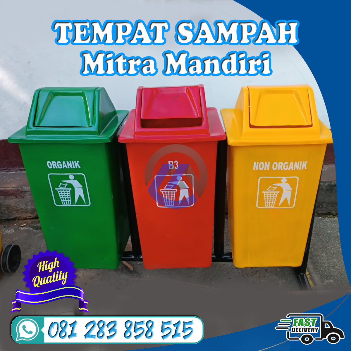tempat sampah tutup swing