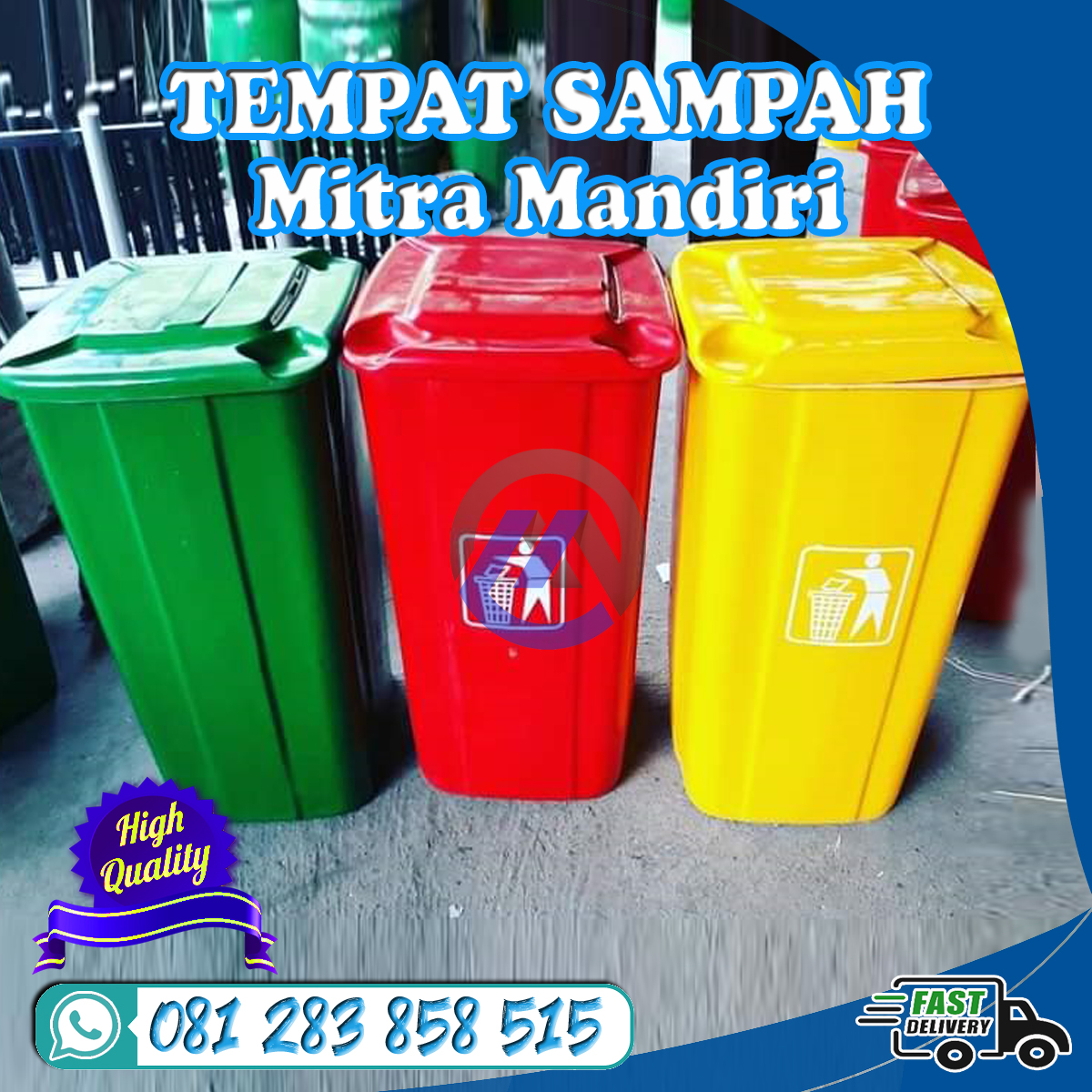 tempat sampah kotak 100 liter