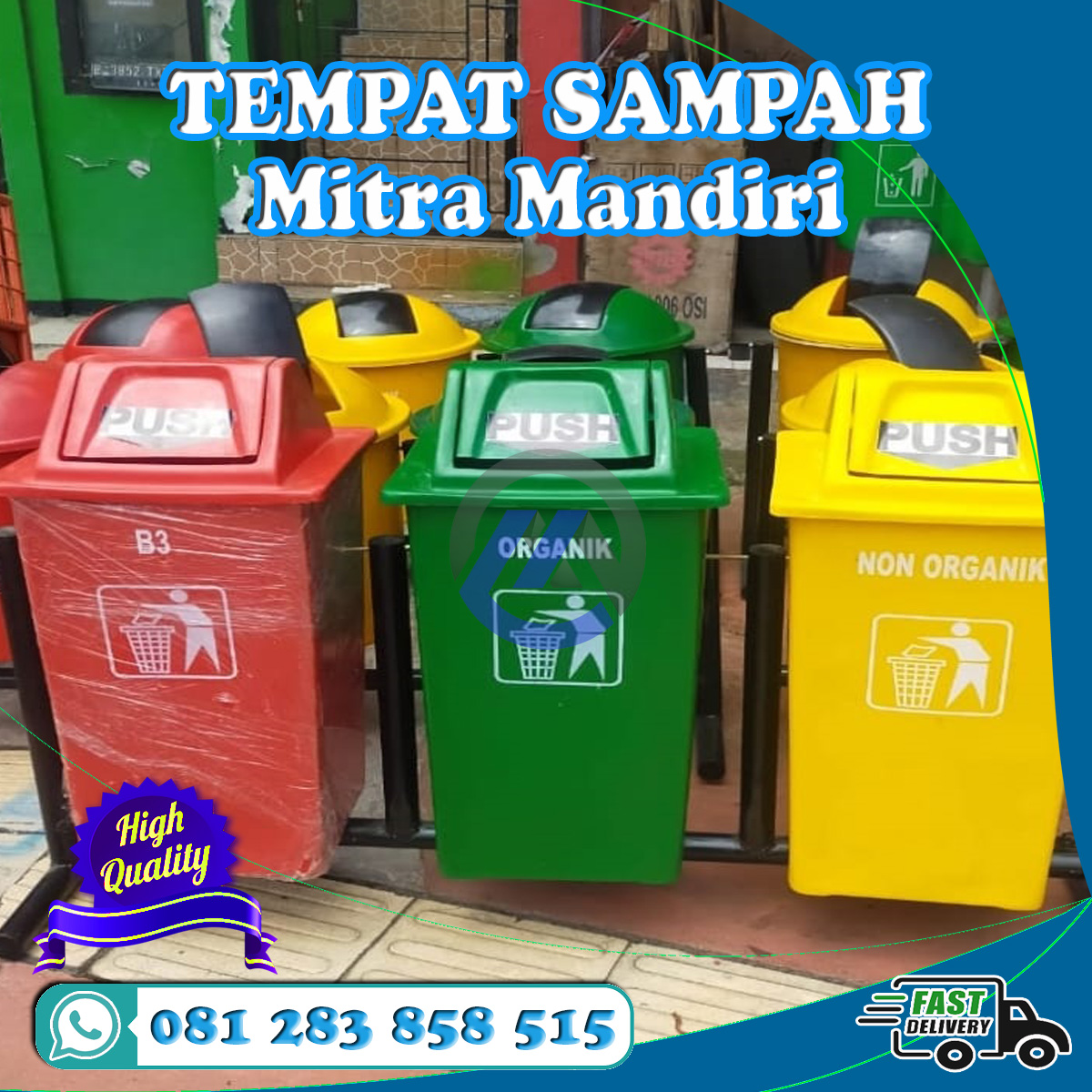 tempat sampah tutup swing
