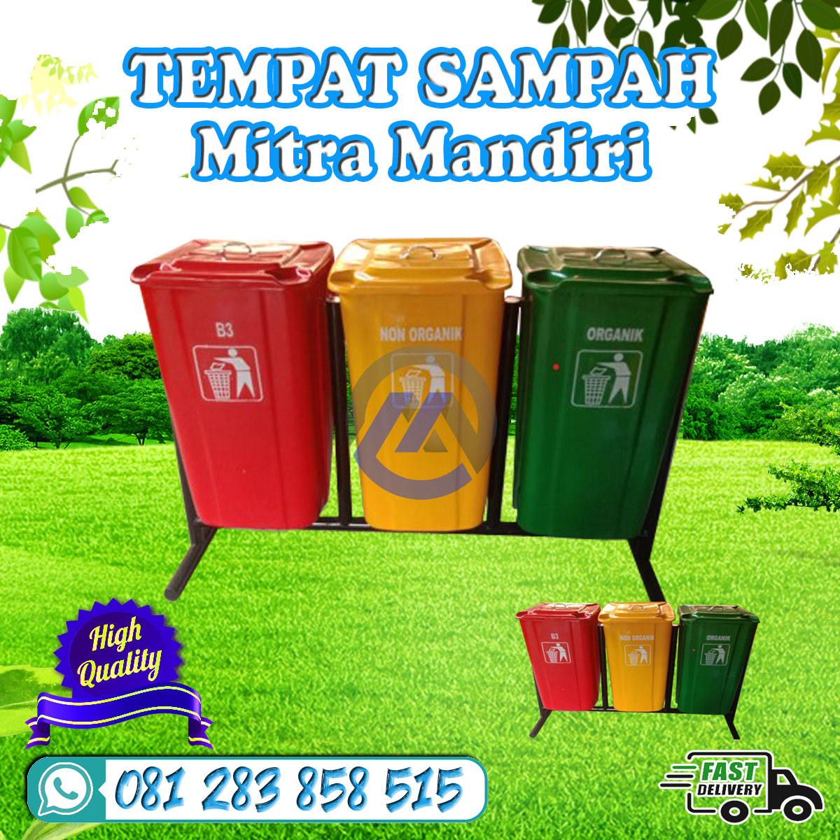 tempat sampah mitra mandiri 100 liter